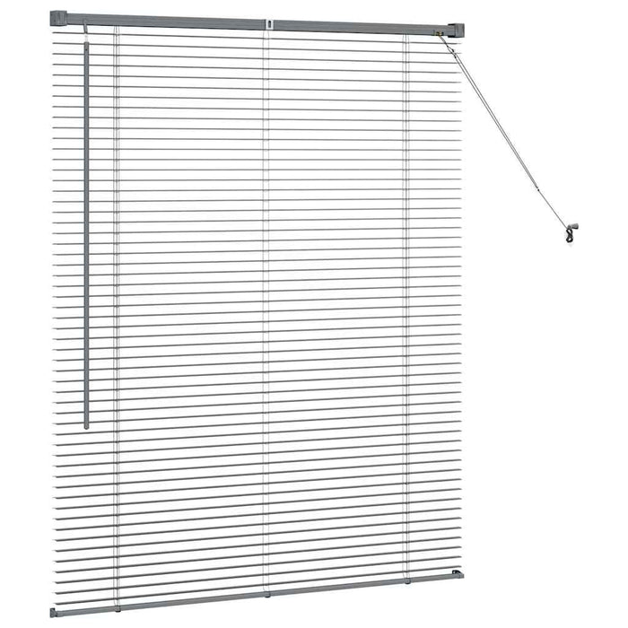 Jaluzele venetiene Manual Gri închis 130 x 105 cm Aluminiu - WALTI WALTI