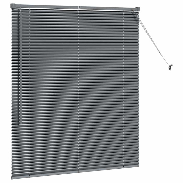 Jaluzele venetiene Manual Gri închis 130 x 115 cm Aluminiu - WALTI WALTI