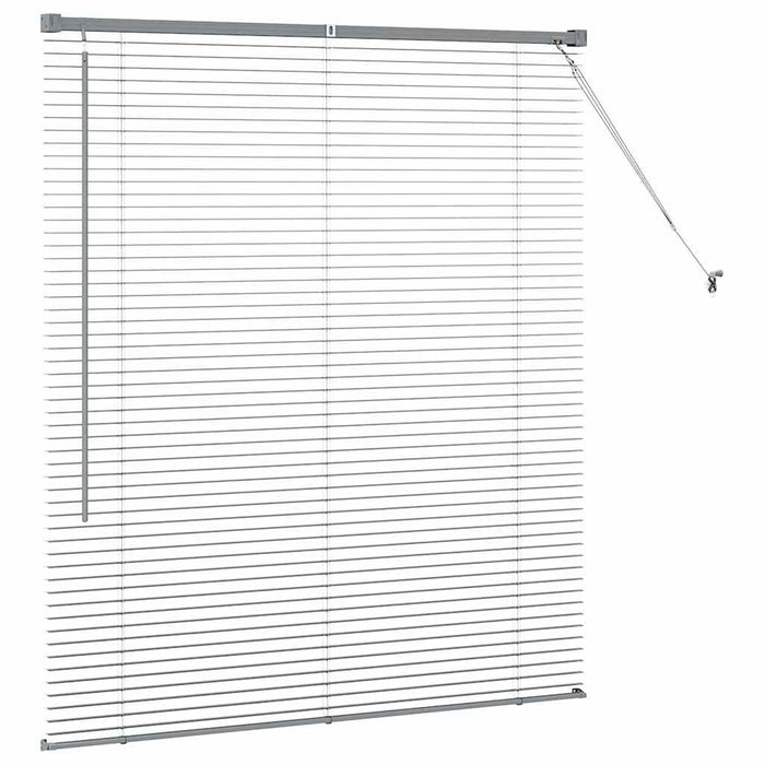 Jaluzele venetiene Manual Gri închis 130 x 115 cm Aluminiu - WALTI WALTI