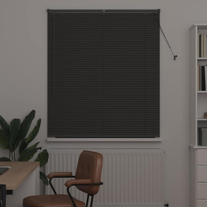Jaluzele venetiene Manual Gri închis 130 x 120 cm Aluminiu - WALTI WALTI