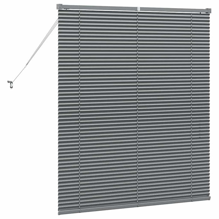 Jaluzele venetiene Manual Gri închis 130 x 120 cm Aluminiu - WALTI WALTI
