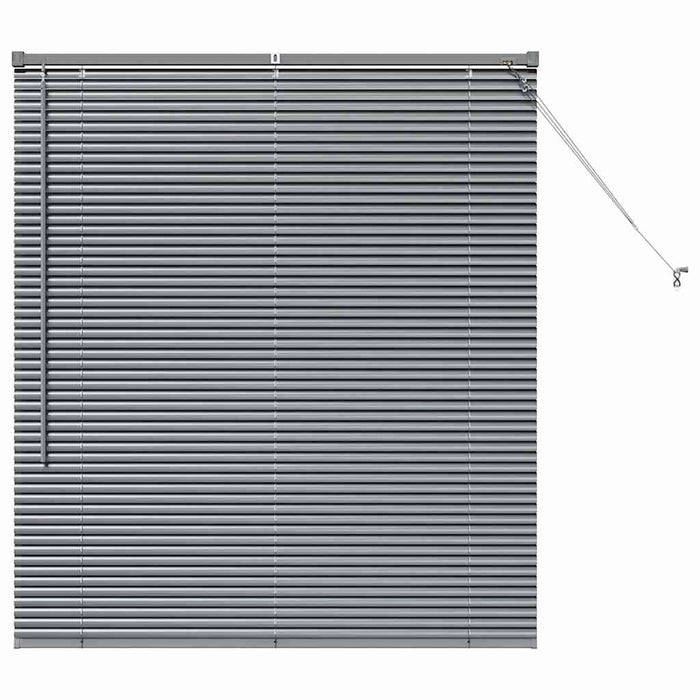 Jaluzele venetiene Manual Gri închis 130 x 120 cm Aluminiu - WALTI WALTI