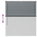 Jaluzele venetiene Manual Gri închis 130 x 120 cm Aluminiu - WALTI WALTI