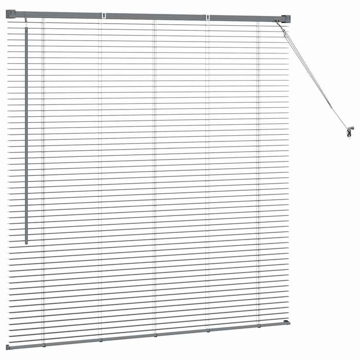 Jaluzele venetiene Manual Gri închis 130 x 125 cm Aluminiu - WALTI WALTI