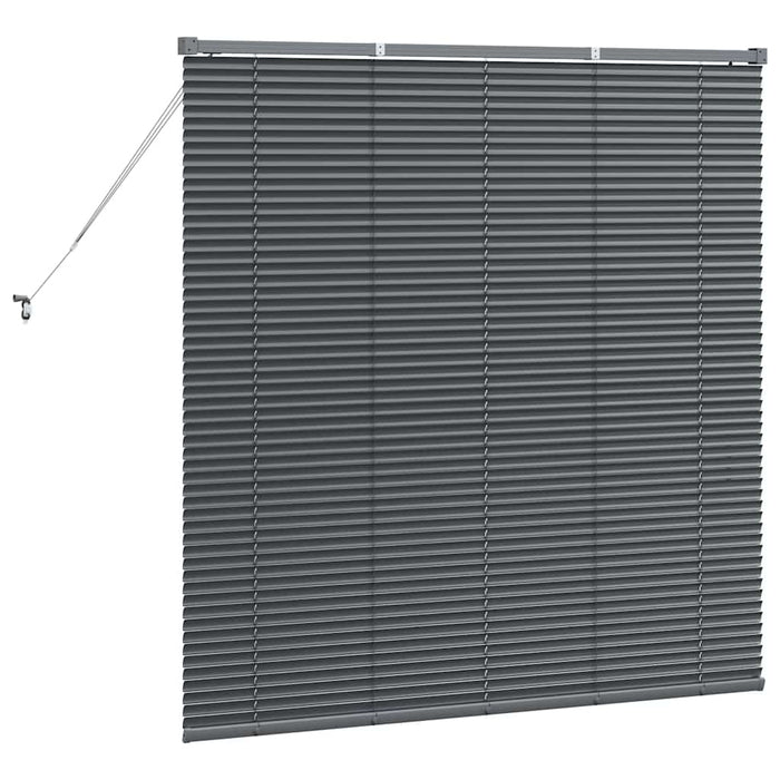 Jaluzele venetiene Manual Gri închis 130 x 125 cm Aluminiu - WALTI WALTI