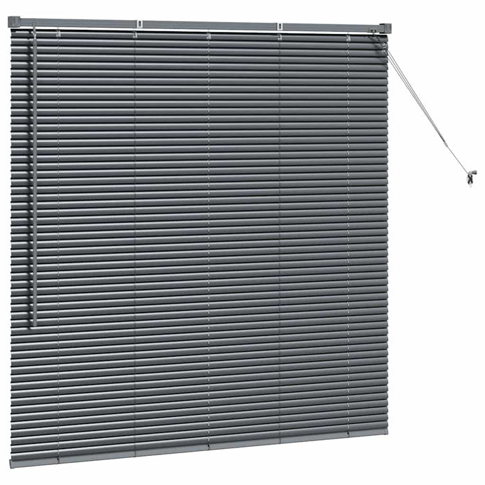 Jaluzele venetiene Manual Gri închis 130 x 130 cm Aluminiu - WALTI WALTI