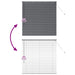 Jaluzele venetiene Manual Gri închis 130 x 130 cm Aluminiu - WALTI WALTI
