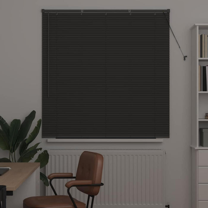 Jaluzele venetiene Manual Gri închis 130 x 135 cm Aluminiu - WALTI WALTI