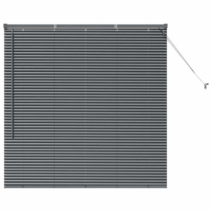 Jaluzele venetiene Manual Gri închis 130 x 135 cm Aluminiu - WALTI WALTI
