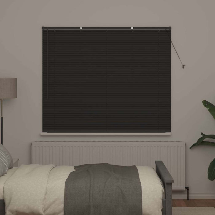 Jaluzele venetiene Manual Gri închis 130 x 155 cm Aluminiu - WALTI WALTI