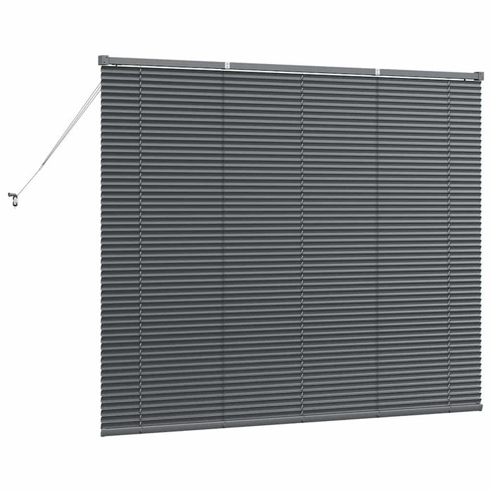 Jaluzele venetiene Manual Gri închis 130 x 155 cm Aluminiu - WALTI WALTI
