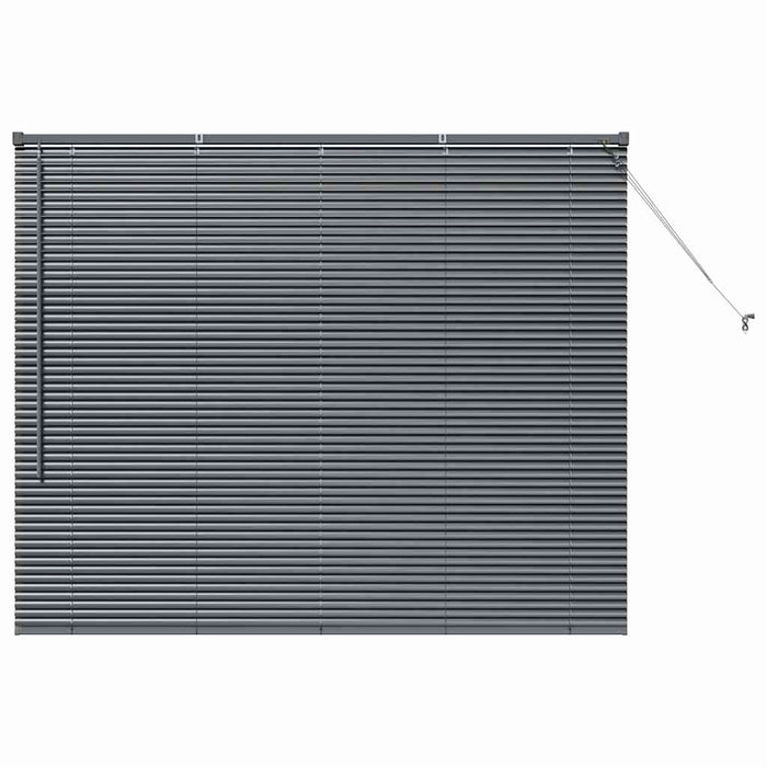Jaluzele venetiene Manual Gri închis 130 x 155 cm Aluminiu - WALTI WALTI