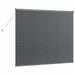Jaluzele venetiene Manual Gri închis 130 x 160 cm Aluminiu - WALTI WALTI