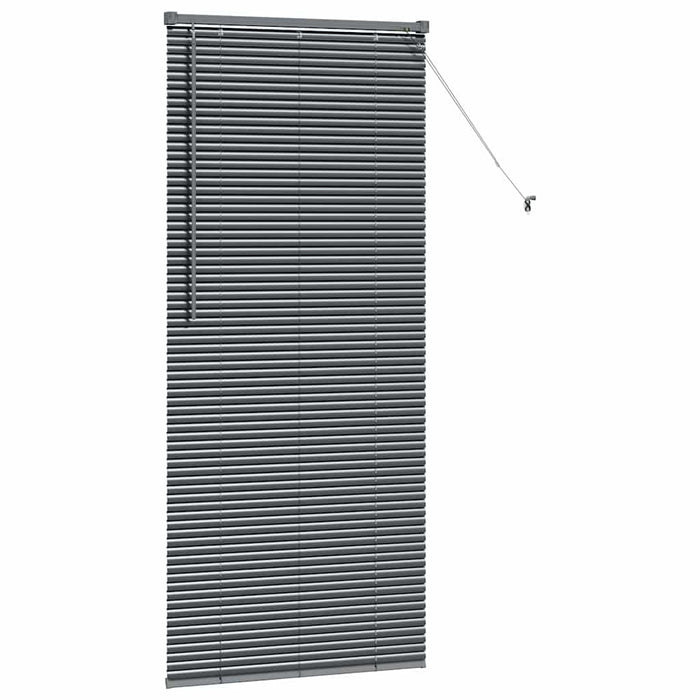 Jaluzele venetiene Manual Gri închis 175 x 75 cm Aluminiu - WALTI WALTI