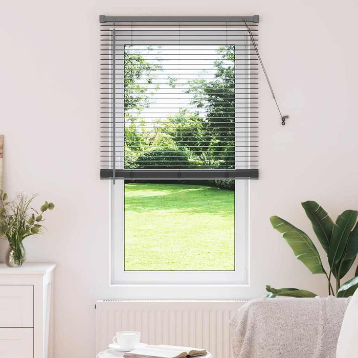 Jaluzele venetiene Manual Gri închis 175 x 80 cm Aluminiu - WALTI WALTI