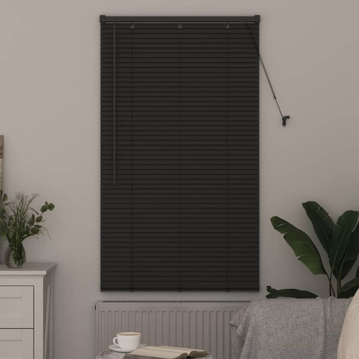 Jaluzele venetiene Manual Gri închis 175 x 80 cm Aluminiu - WALTI WALTI