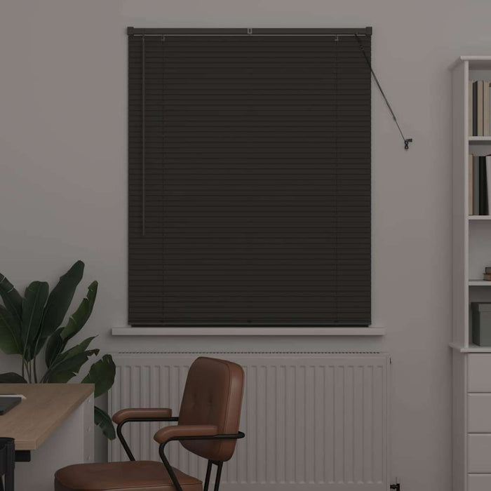 Jaluzele venetiene Manual Gri închis 175 x 100 cm Aluminiu - WALTI WALTI