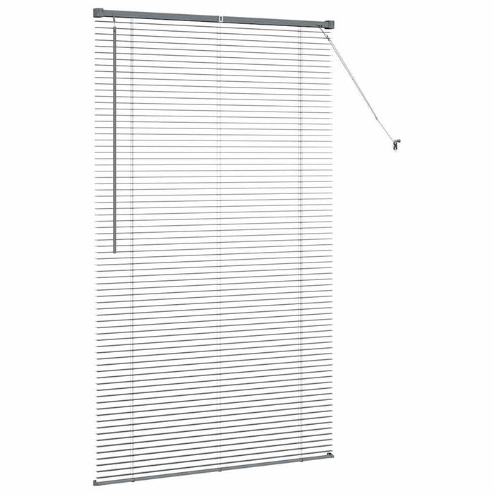 Jaluzele venetiene Manual Gri închis 175 x 100 cm Aluminiu - WALTI WALTI