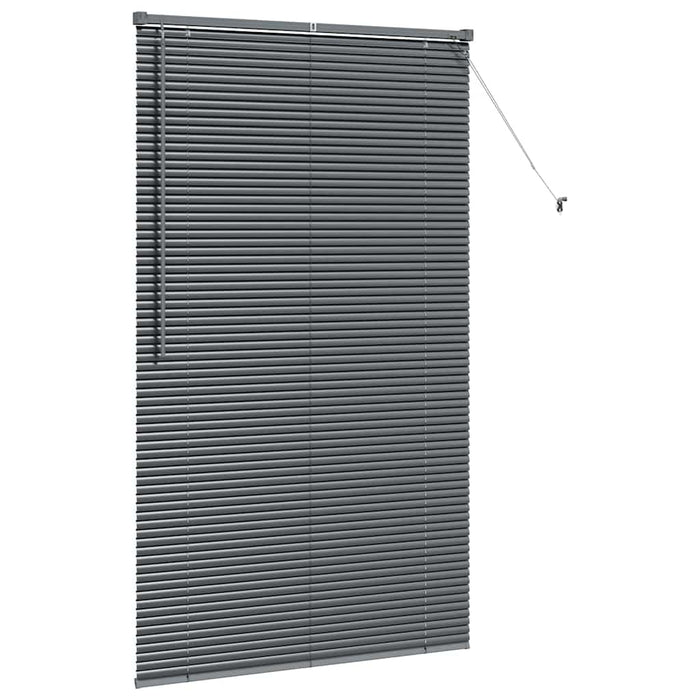 Jaluzele venetiene Manual Gri închis 175 x 105 cm Aluminiu - WALTI WALTI