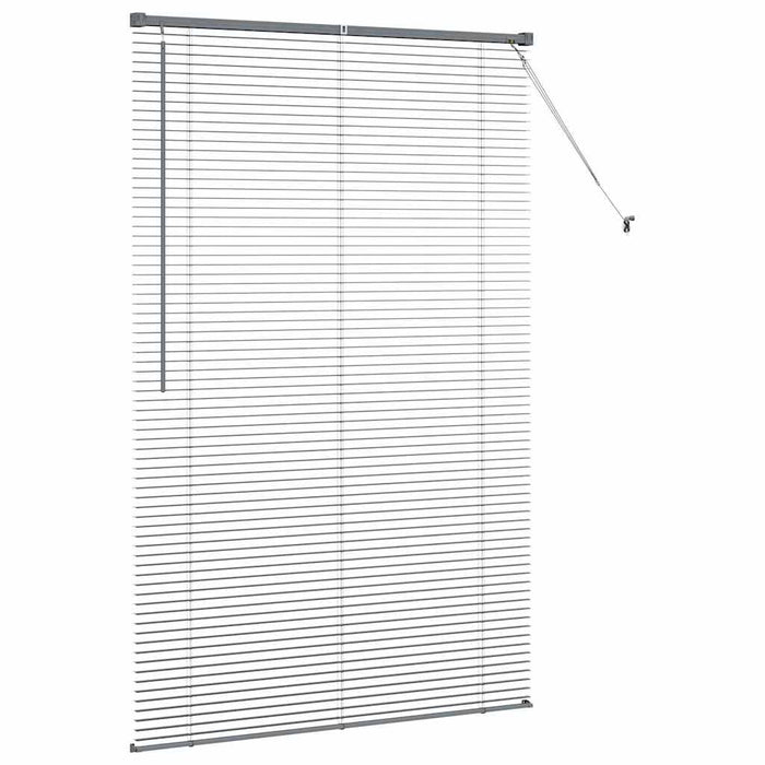 Jaluzele venetiene Manual Gri închis 175 x 110 cm Aluminiu - WALTI WALTI