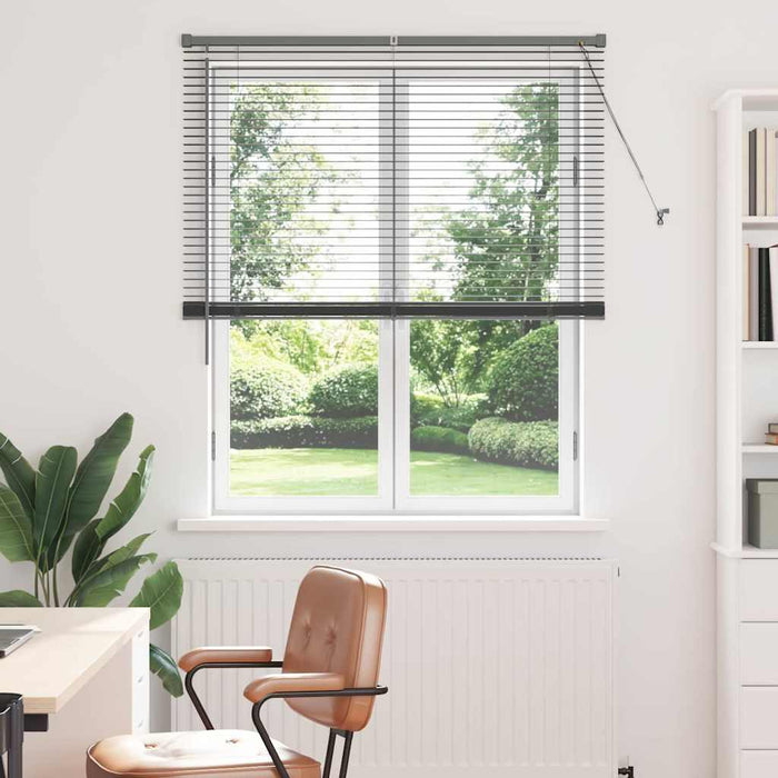 Jaluzele venetiene Manual Gri închis 175 x 120 cm Aluminiu - WALTI WALTI