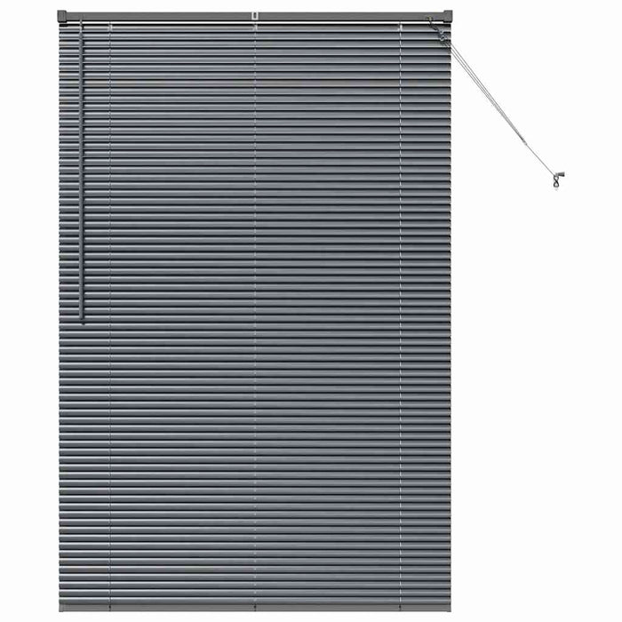 Jaluzele venetiene Manual Gri închis 175 x 120 cm Aluminiu - WALTI WALTI