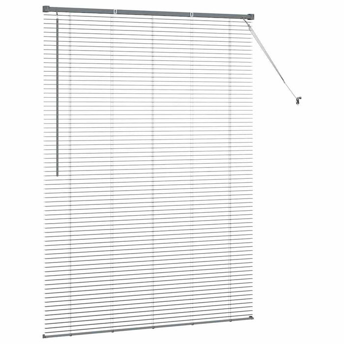 Jaluzele venetiene Manual Gri închis 175 x 125 cm Aluminiu - WALTI WALTI