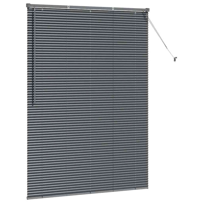 Jaluzele venetiene Manual Gri închis 175 x 130 cm Aluminiu - WALTI WALTI