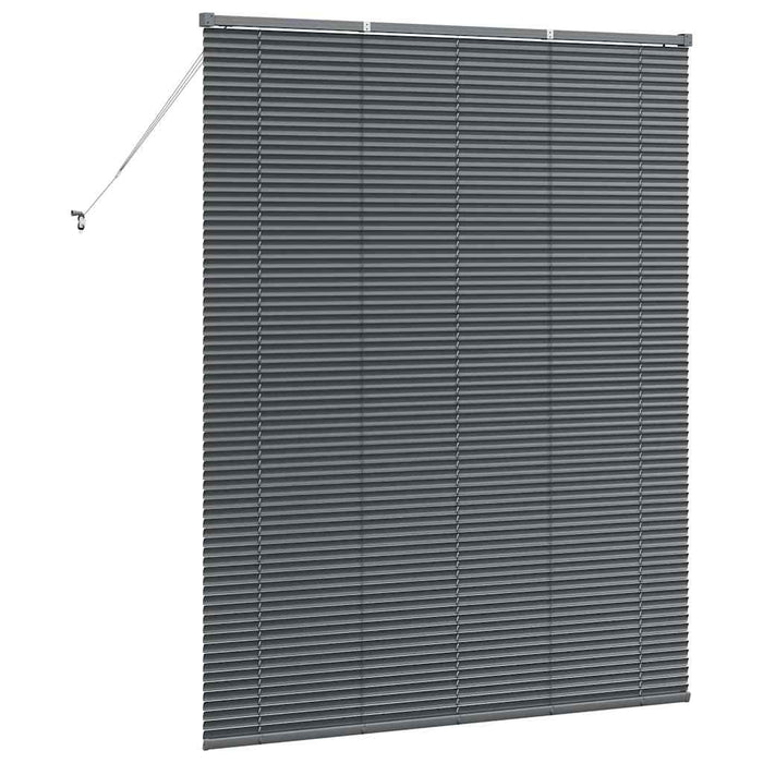 Jaluzele venetiene Manual Gri închis 175 x 140 cm Aluminiu - WALTI WALTI