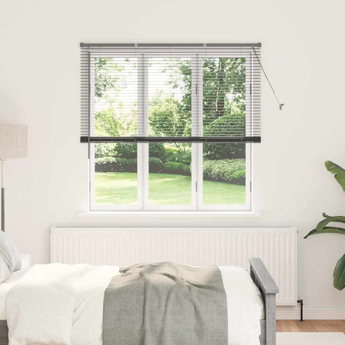 Jaluzele venetiene Manual Gri închis 175 x 145 cm Aluminiu - WALTI WALTI