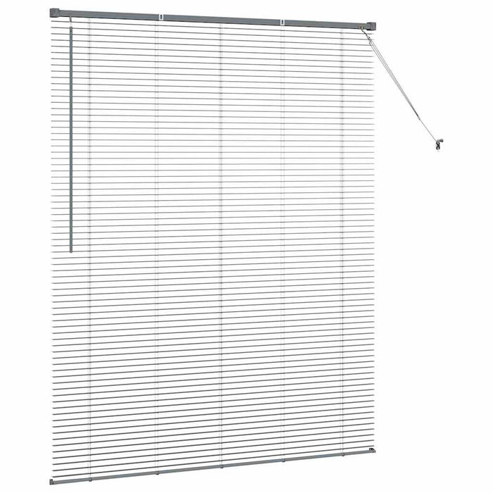 Jaluzele venetiene Manual Gri închis 175 x 145 cm Aluminiu - WALTI WALTI