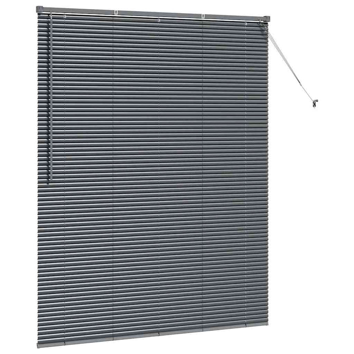 Jaluzele venetiene Manual Gri închis 175 x 150 cm Aluminiu - WALTI WALTI