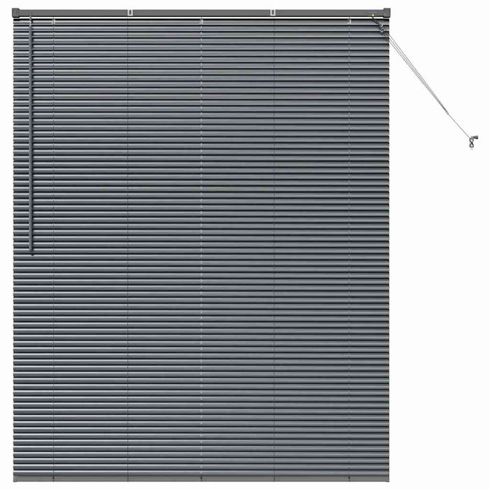 Jaluzele venetiene Manual Gri închis 175 x 150 cm Aluminiu - WALTI WALTI