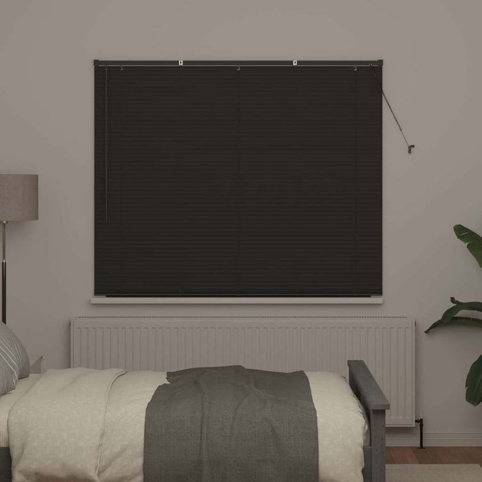 Jaluzele venetiene Manual Gri închis 175 x 160 cm Aluminiu - WALTI WALTI