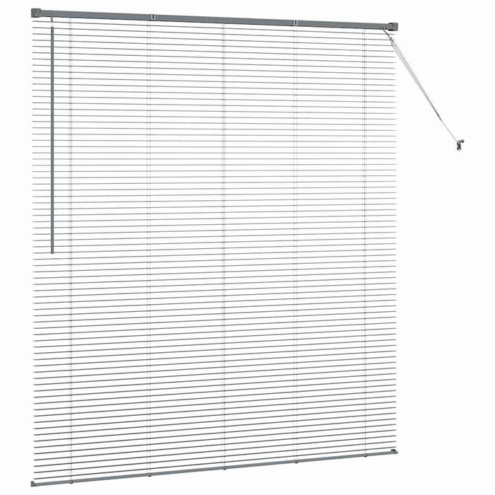 Jaluzele venetiene Manual Gri închis 175 x 160 cm Aluminiu - WALTI WALTI