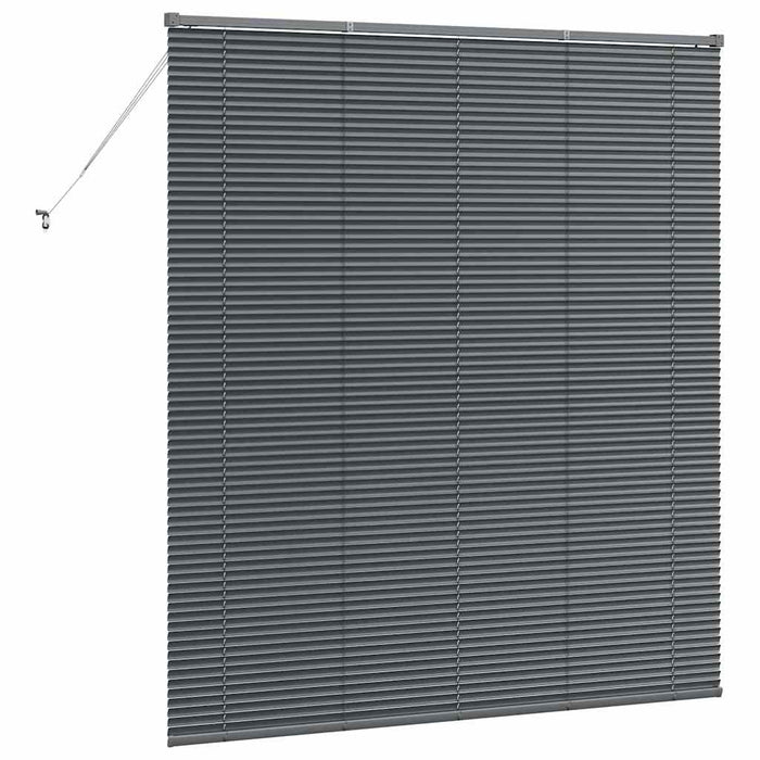 Jaluzele venetiene Manual Gri închis 175 x 160 cm Aluminiu - WALTI WALTI