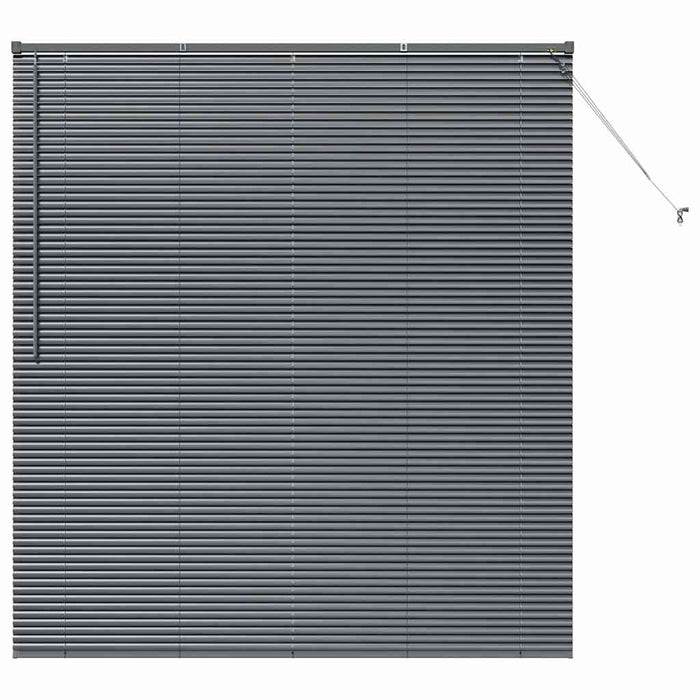 Jaluzele venetiene Manual Gri închis 175 x 160 cm Aluminiu - WALTI WALTI