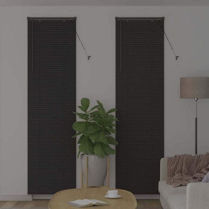 Jaluzele venetiene Manual Gri închis 220 x 55 cm Aluminiu - WALTI WALTI