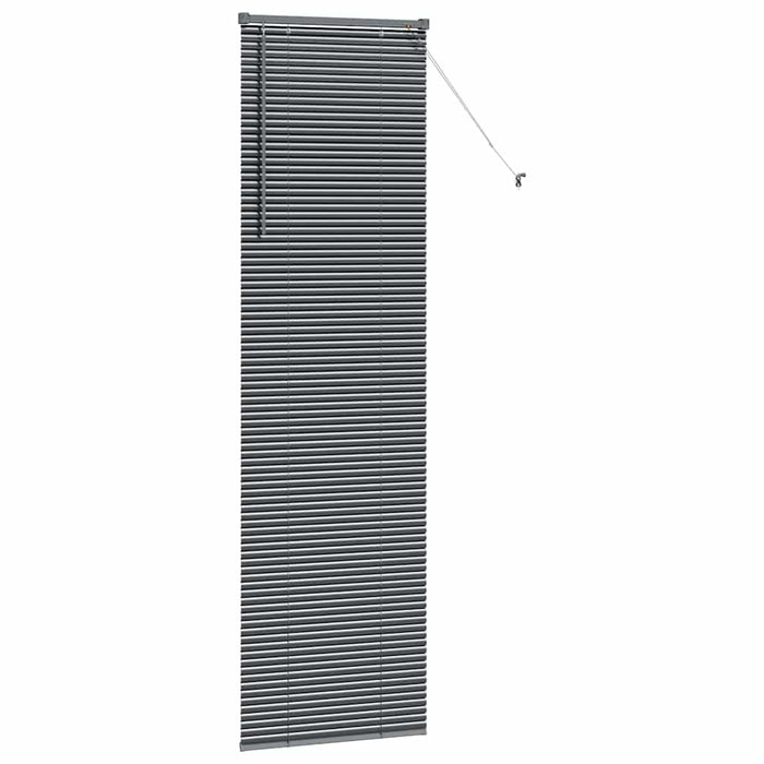 Jaluzele venetiene Manual Gri închis 220 x 55 cm Aluminiu - WALTI WALTI
