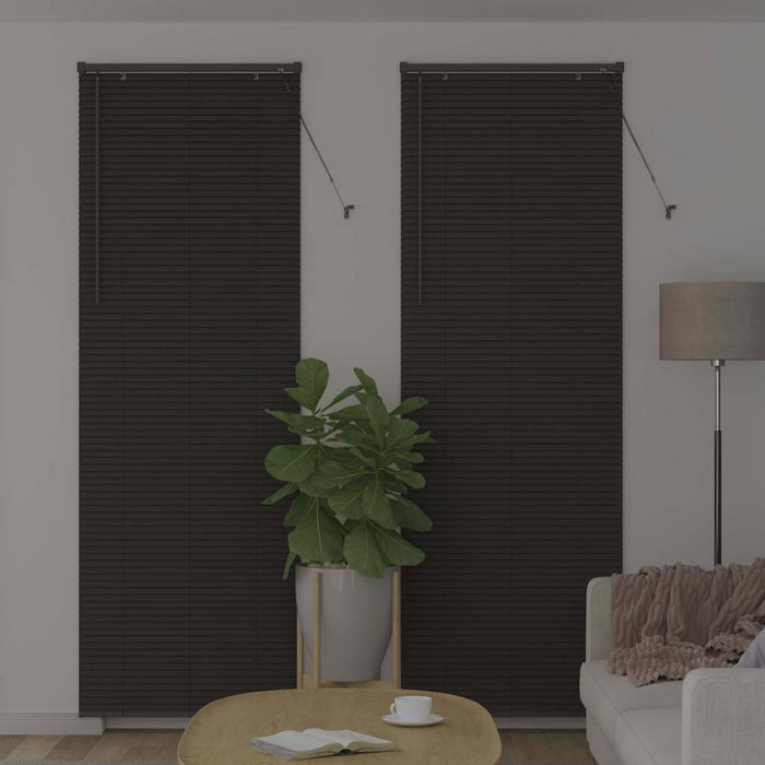 Jaluzele venetiene Manual Gri închis 220 x 75 cm Aluminiu - WALTI WALTI