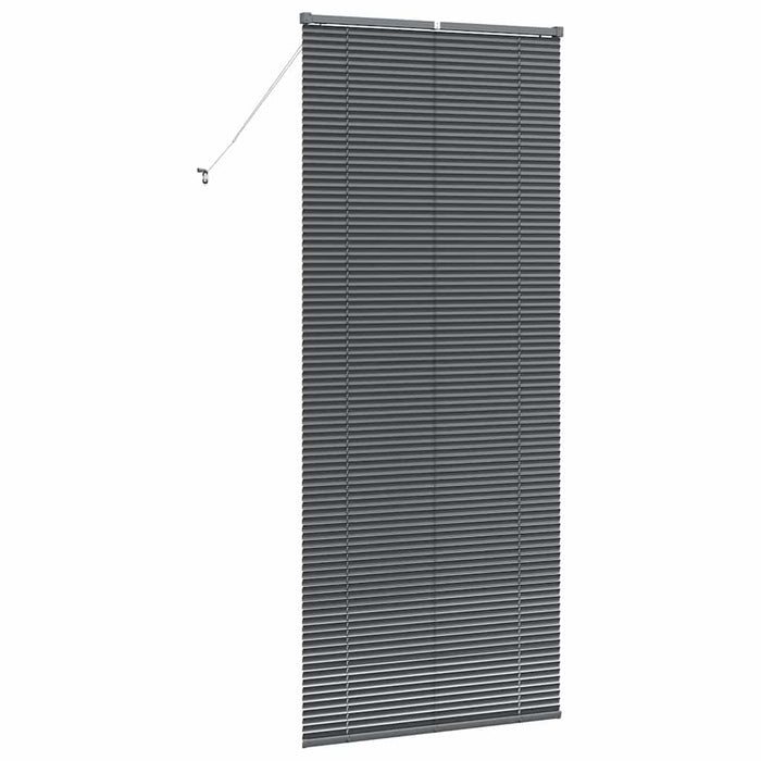 Jaluzele venetiene Manual Gri închis 220 x 95 cm Aluminiu - WALTI WALTI