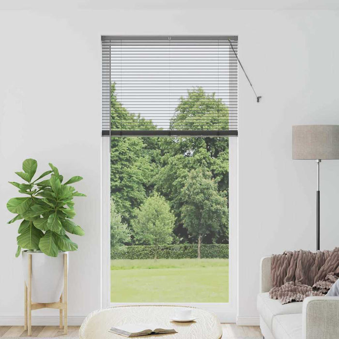 Jaluzele venetiene Manual Gri închis 220 x 100 cm Aluminiu - WALTI WALTI