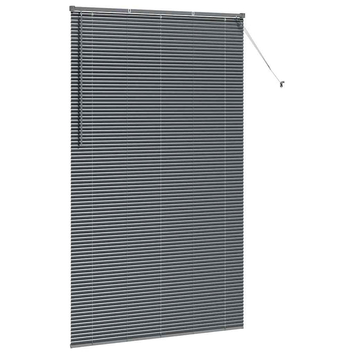 Jaluzele venetiene Manual Gri închis 220 x 125 cm Aluminiu - WALTI WALTI