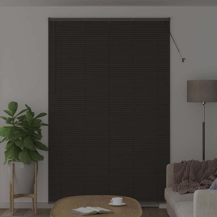 Jaluzele venetiene Manual Gri închis 220 x 140 cm Aluminiu - WALTI WALTI