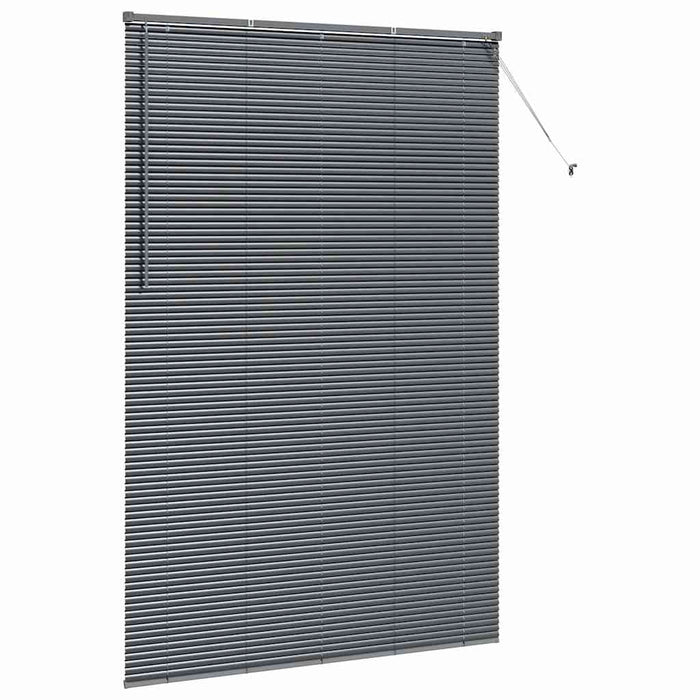 Jaluzele venetiene Manual Gri închis 220 x 140 cm Aluminiu - WALTI WALTI