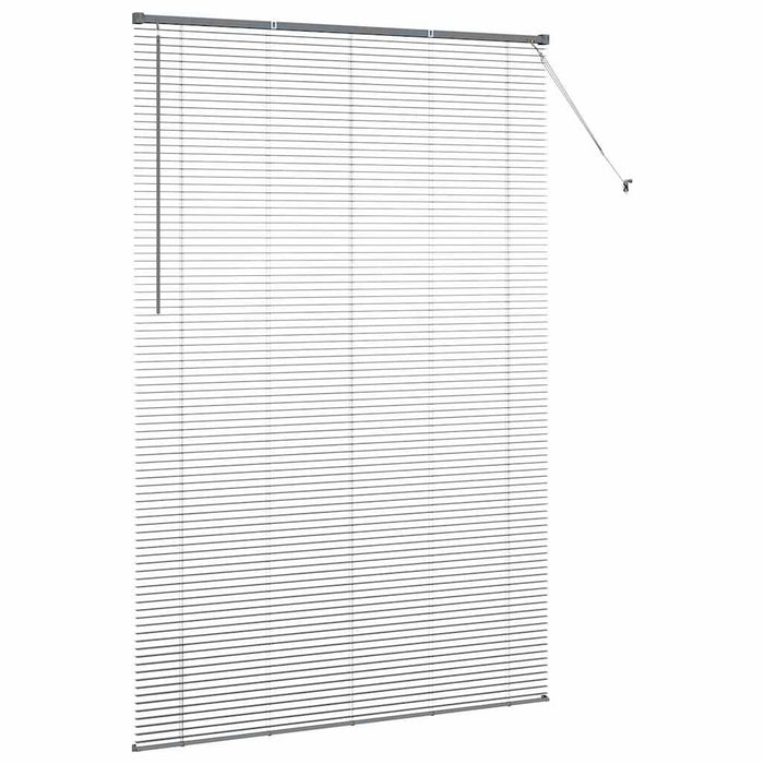 Jaluzele venetiene Manual Gri închis 220 x 140 cm Aluminiu - WALTI WALTI