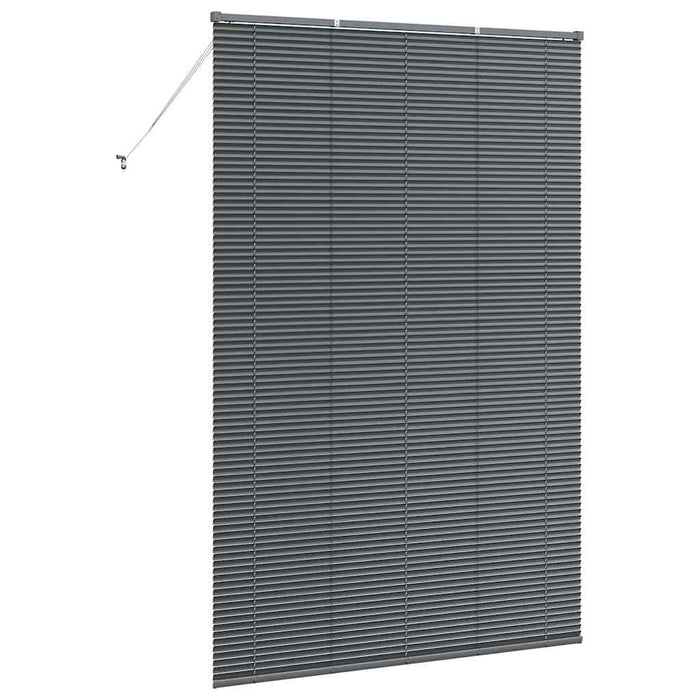 Jaluzele venetiene Manual Gri închis 220 x 140 cm Aluminiu - WALTI WALTI