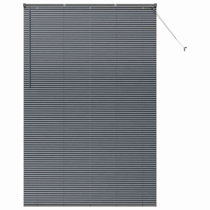 Jaluzele venetiene Manual Gri închis 220 x 140 cm Aluminiu - WALTI WALTI