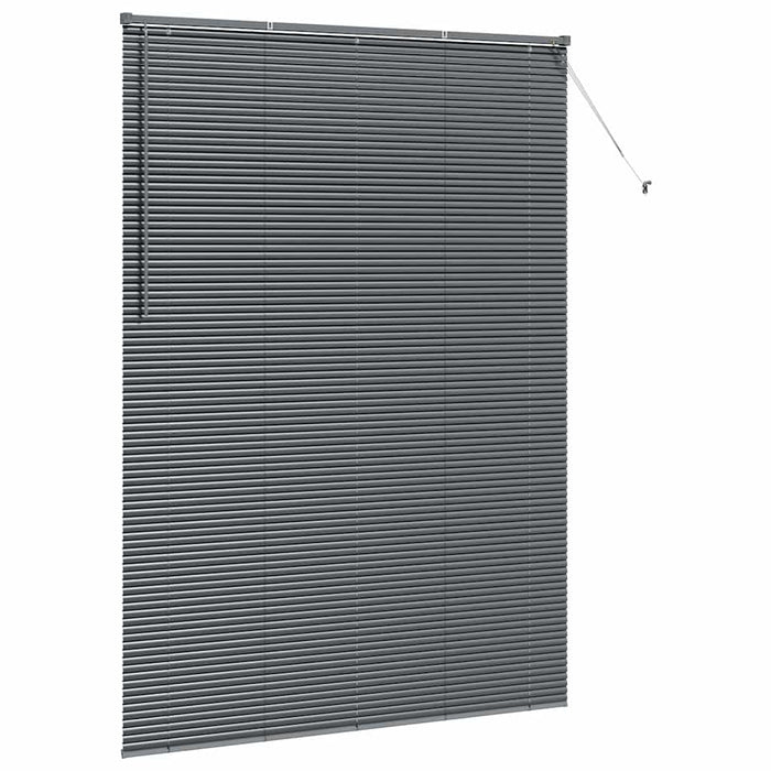 Jaluzele venetiene Manual Gri închis 220 x 155 cm Aluminiu - WALTI WALTI