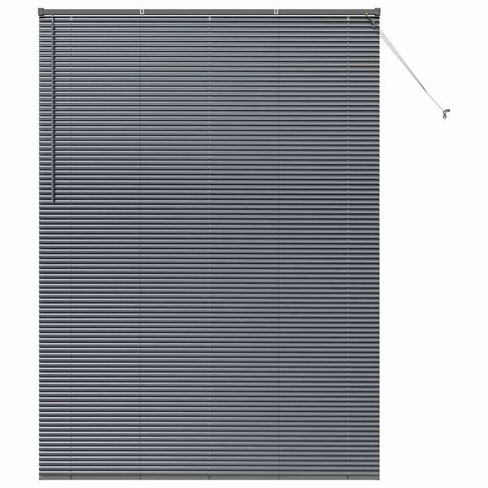 Jaluzele venetiene Manual Gri închis 220 x 155 cm Aluminiu - WALTI WALTI